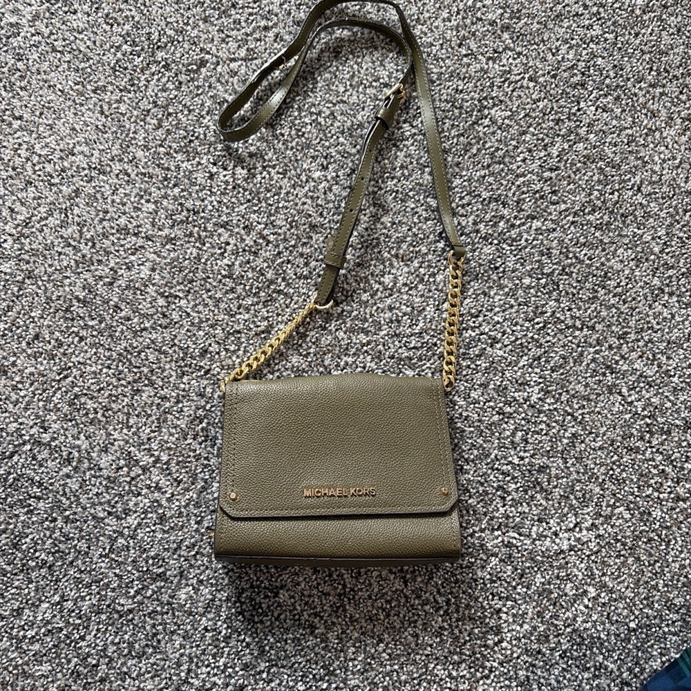 Michael Kors Sage Green Crossbody Bag